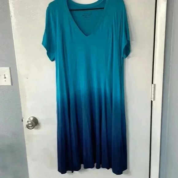 Torrid super soft knit dress ombré - Picture 4 of 7